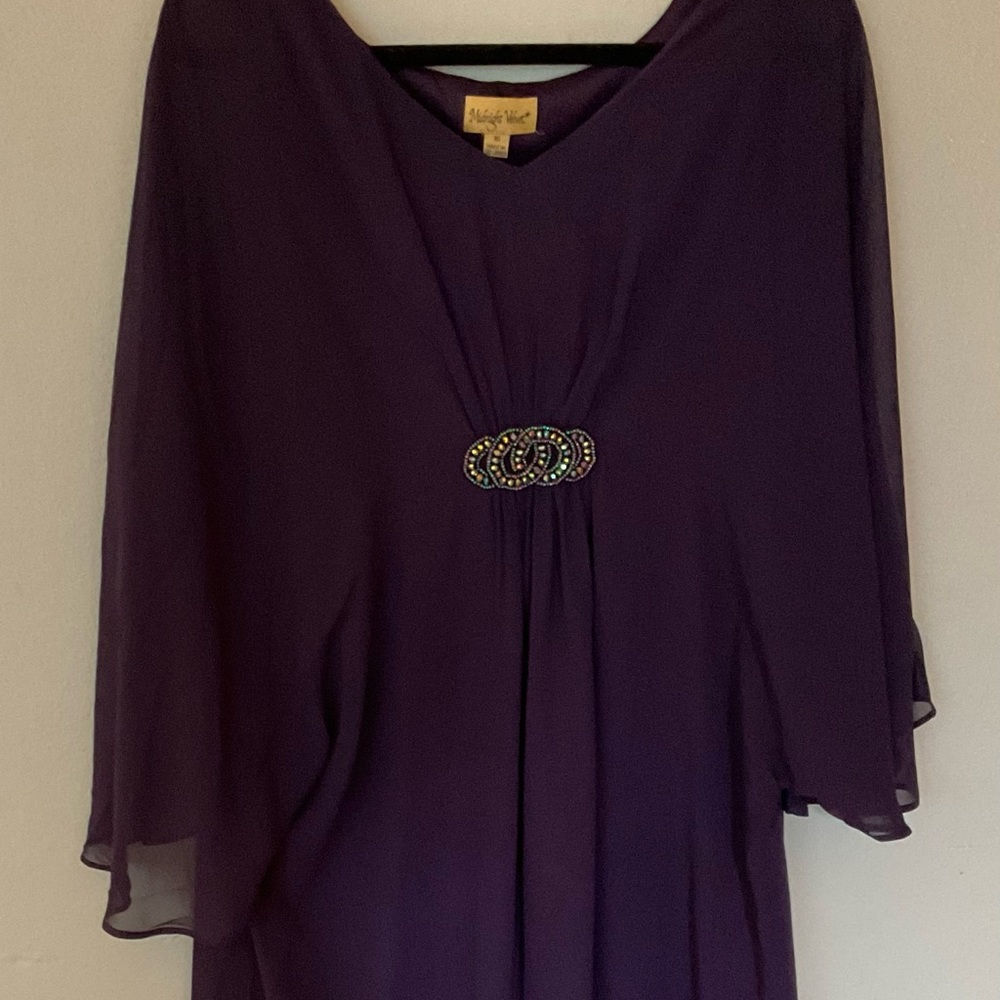 Midnight Velvet purple evening dress